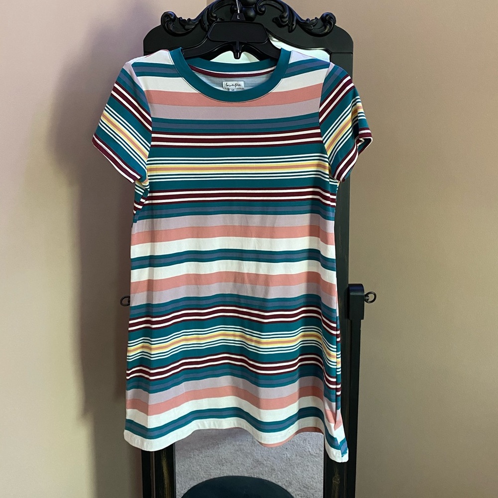 Multi colored tshirt dress